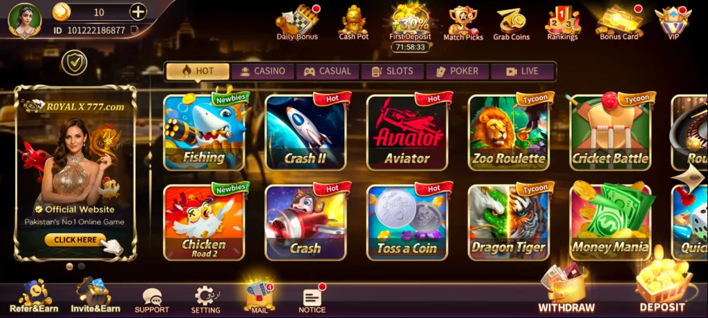 Royal X Casino Games